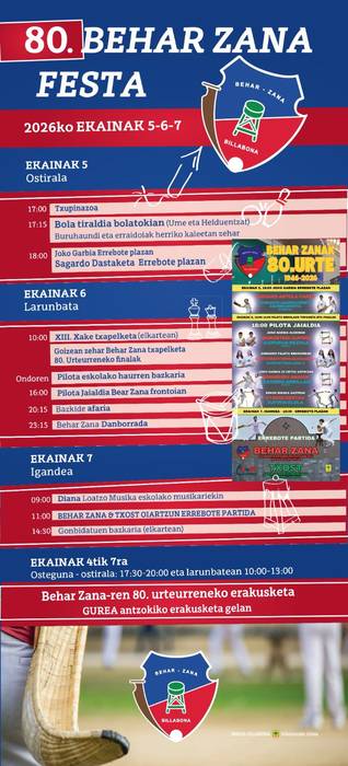 Behar Zanak 80 urte