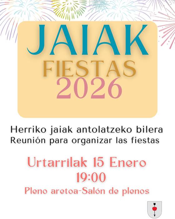 Herriko jaiak antolatzeko bilera