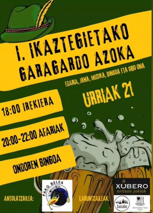 I. IkaztegIetako garagardo azoka