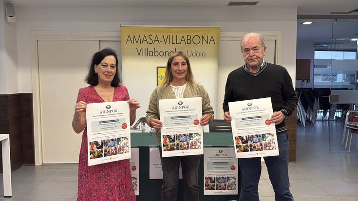 Adinekoen autonomia eta sozializazioa bultzatzeko 'Adinpoz' zerbitzua sortu du Amasa-Villabonako Udalak