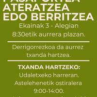Ekainaren 3 NANa eta pasaportea atera edo berritzeko aukera izango da Alegian