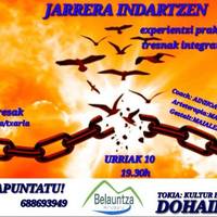 Jarrera indartzen