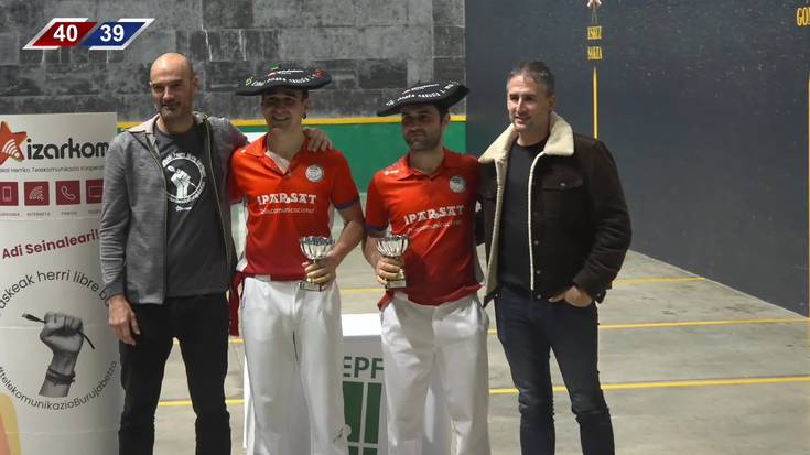 EPLEko pilotariek irabazi dituzte gorengo mailetako  Trinketeko Kluben Arteko Gipuzkoako Txapelketak