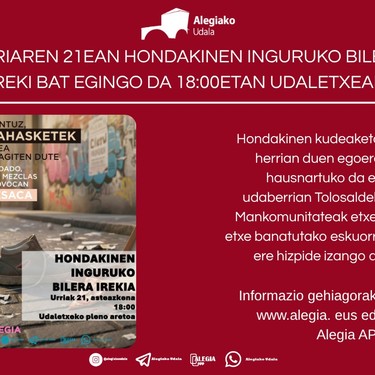 Hondakinen inguruko bilera