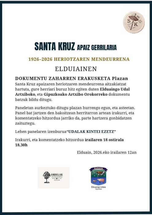 Dokumentu Zaharren erakusketa plazan