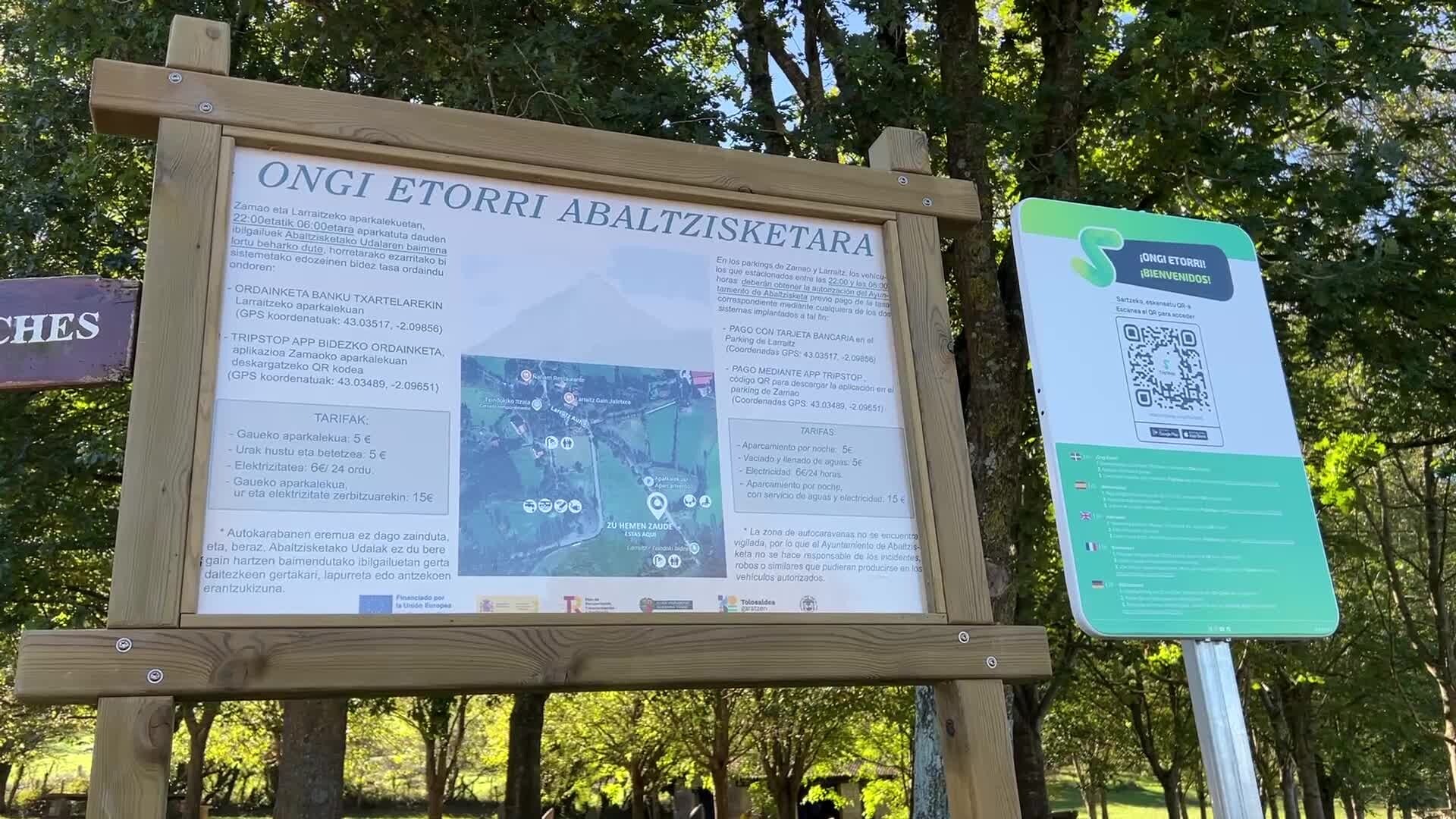 Larraizko aparkalekuetan gaueko erabilera arautu dute