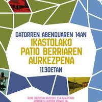 Ikastolako patio berriaren aurkezpena
