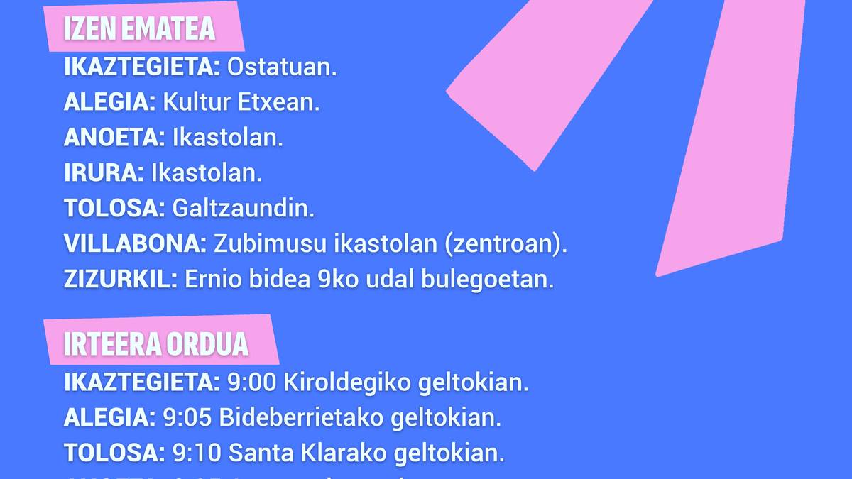 Maiatzaren 10ean egingo den Herri Urratsera joateko autobusa