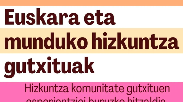 Hizkuntza komunitate gutxituen esperientziei buruzko hitzaldia Galtzaundin