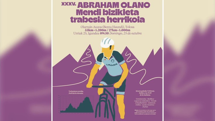Abraham Olano Mendi Bizikleta Trabesia Herrikoiak 35. edizioa osatuko du igandean