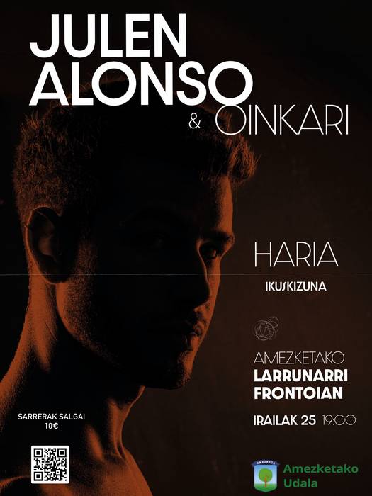 Julen Alonso eta Oinkari dantza taldearen Haria ikuskizuna Amezketan