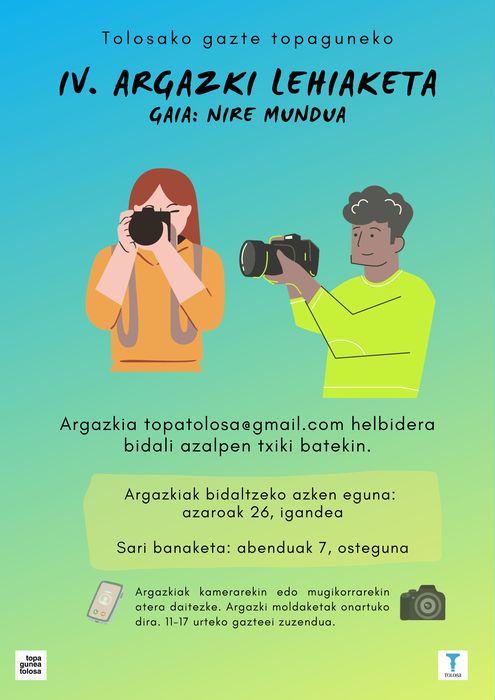 Tolosako Gazte Topaguneko IV. Argazki lehiaketa