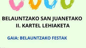 Belauntzako San Juanetako ll. kartel lehiaketa