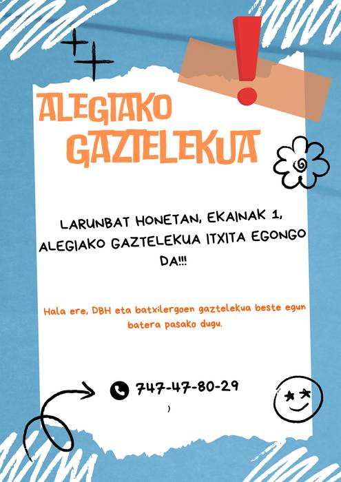 Ekainaren 1ean Gaztelekuak ez du zerbitzurik eskainiko
