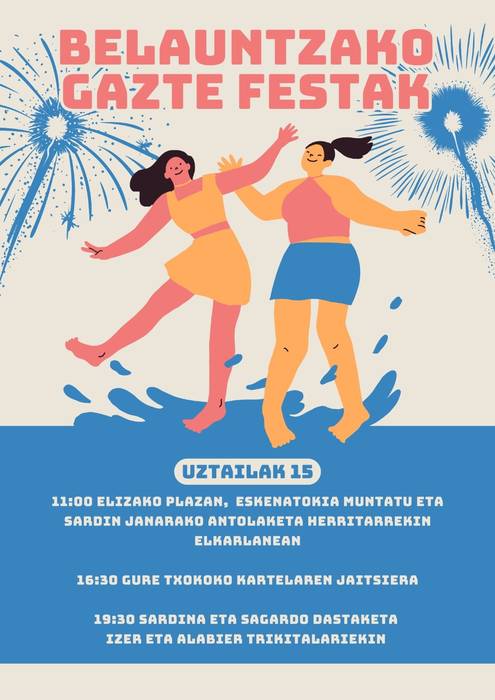 Larunbatean ospatuko dira Belauntzako Gazte Festak