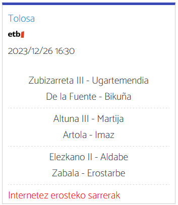 Esku pilota jaialdia