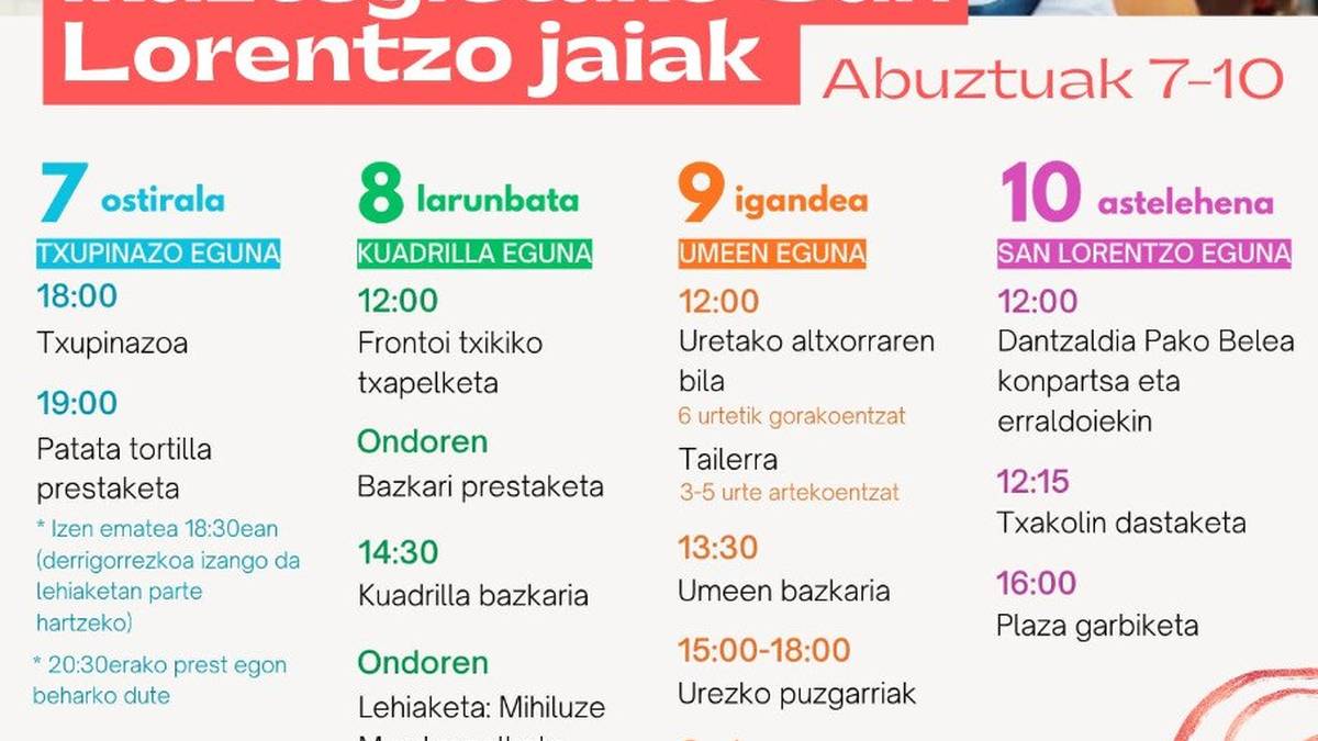 Ikaztegietan, festarako prest