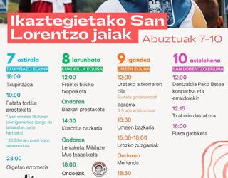 Ikaztegietan, festarako prest