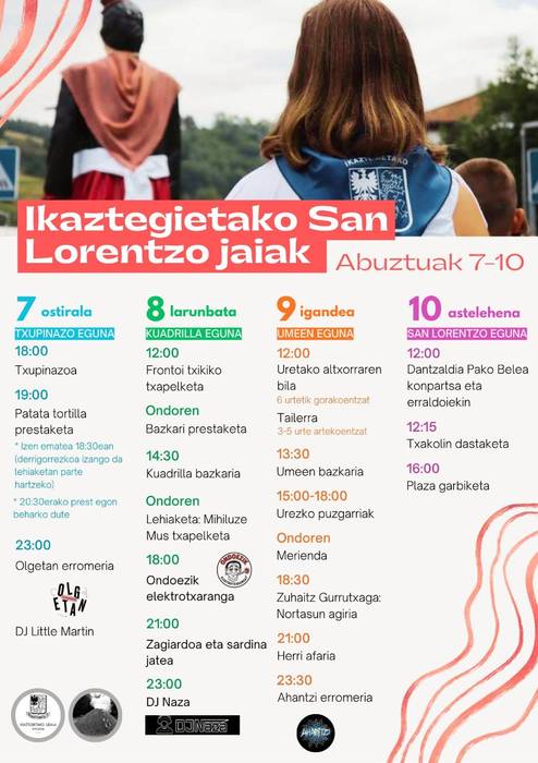 Ikaztegietan, festarako prest