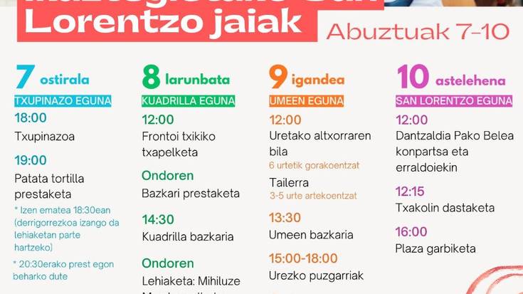 Ikaztegietan, festarako prest