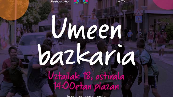Alegiako festetako umeen bazkaria