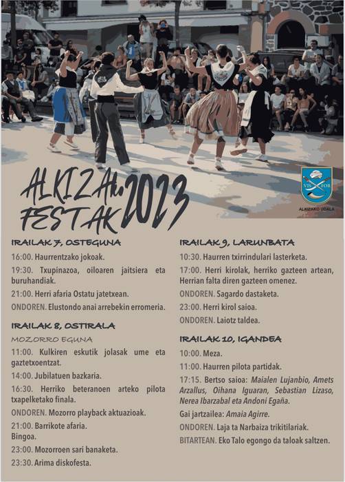 Alkizako festak ostegunean hasiko dira