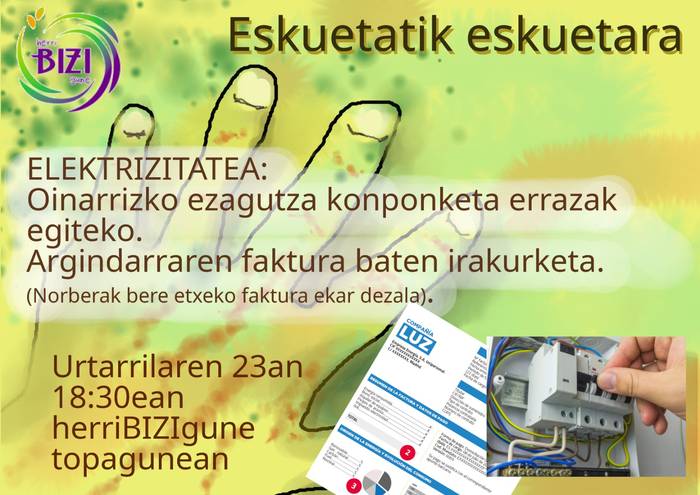 Elektrizitatarearen inguruko tailerra