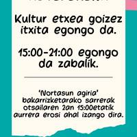 Otsailaren 2an kultur etxea goizez itxita