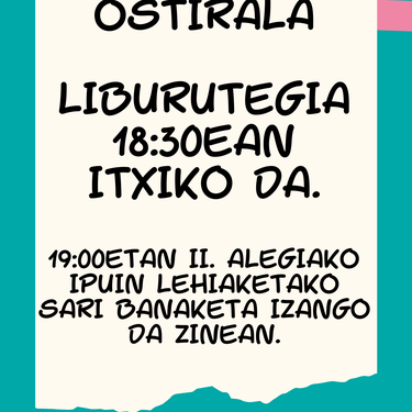 Liburutegia 18:30ean itxiko da
