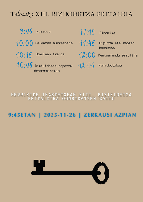 Tolosako XIII. Bizikidetza ekitaldia