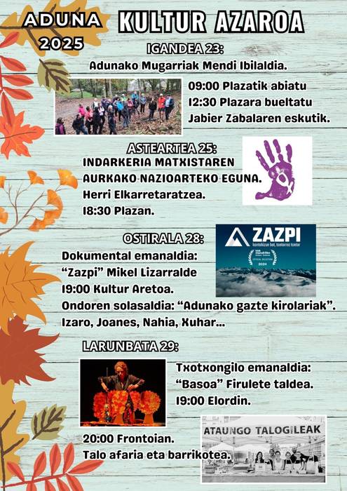 Adunako Mugarriak Mendi Ibilaldia