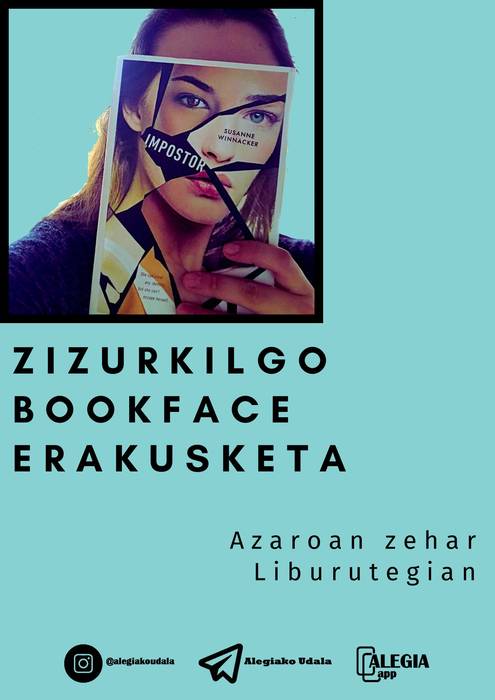 Azaroan zehar Zizurkilgo Bookface erakusketa