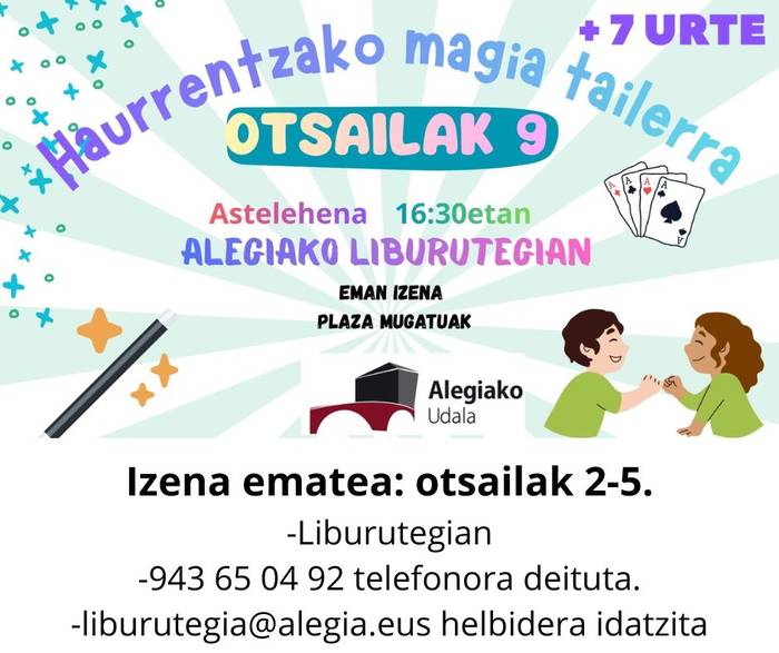 Haurrentzako magia tailerra