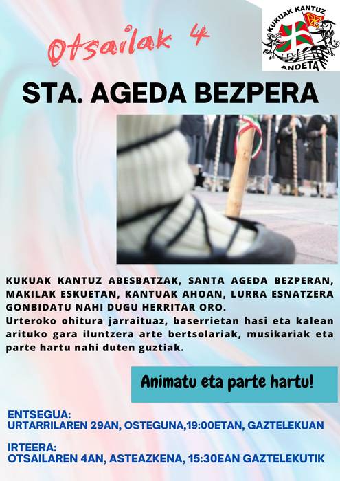 Santa Ageda bezperako entsegua