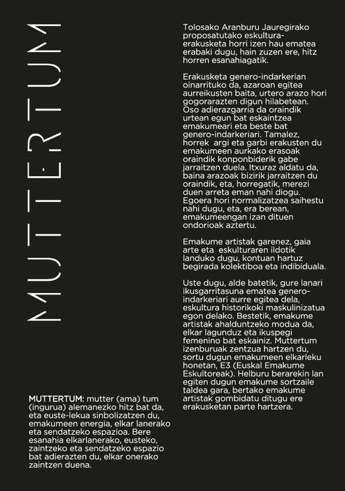 Muttertum-Euskal Emakume Eskultoreak