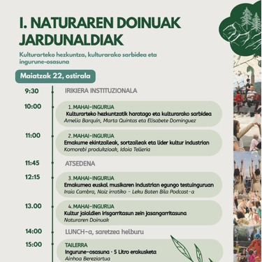 I. Naturaren doinuak jardunaldiak