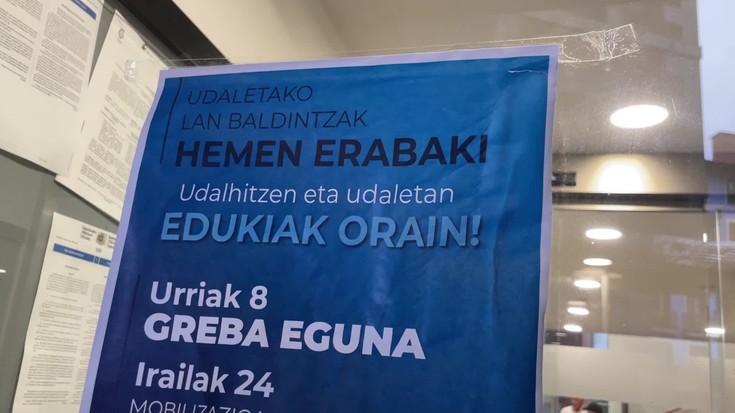 Udal langileak greban