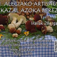 Zabalik dago irailaren 28an egingo den Artisau eta Nekazal Azoka Berezian postua jartzeko izena ematea