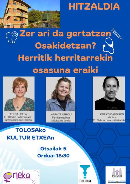 Hitzaldia - Zer ari da gertatzen Osakidetzan? Herritik herritarrekin osasuna eraiki
