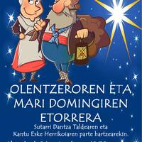 Olentzero eta Mari Domingiri harrera