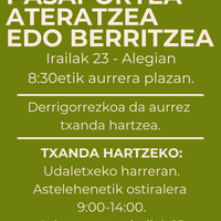 NANa eta pasaportea atera edo berritzeko aukera
