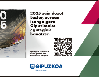 Foru Aldundiak 2025eko egutegiaren 40.000 ale banatuko ditu Gipuzkoan