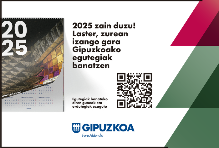 Foru Aldundiak 2025eko egutegiaren 40.000 ale banatuko ditu Gipuzkoan