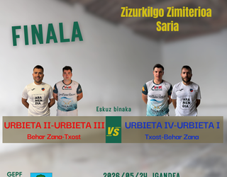 Gipuzkoako Pasaka Txapelketaren finalen emankizuna