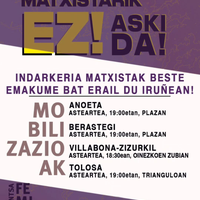 Mobilizazioa "Eraso matxistarik ez! Aski da!"