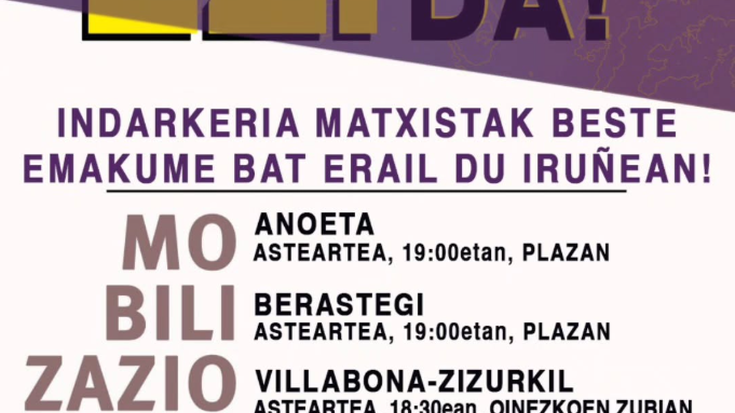 Mobilizazioa "Eraso matxistarik ez! Aski da!"