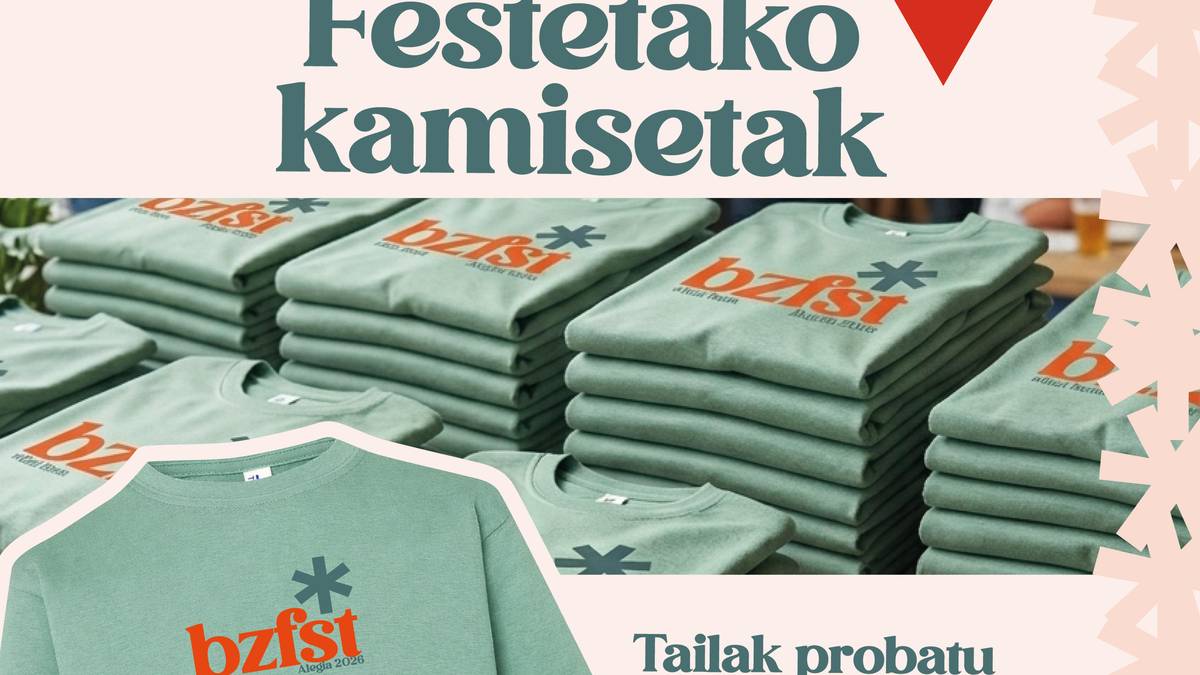 Festetako kamisetak ekainaren 15etik 26ra bitartean eskatu ahal izango dira Garaikon