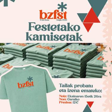 Festetako kamisetak ekainaren 15etik 26ra bitartean eskatu ahal izango dira Garaikon