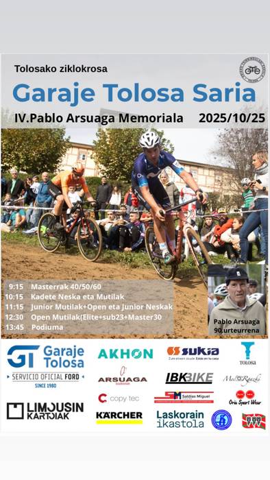 IV. Garaje Tolosa Saria - Pablo Arsuaga Memoriala