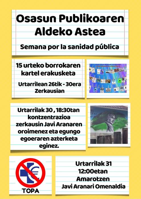 Javi Aranari omenaldia